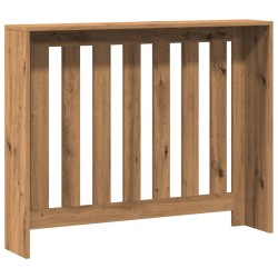 Cache-radiateur chêne artisanal 104x20x82 cm bois d'ingénierie 