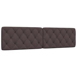 Coussin de tête de lit marron foncé 200 cm tissu 