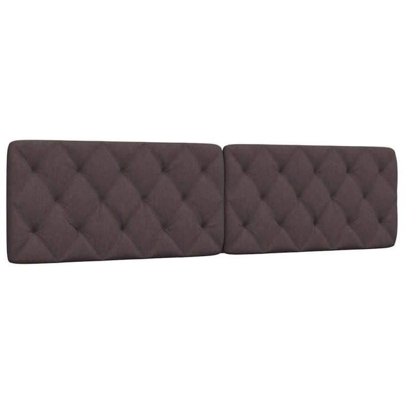 Coussin de tête de lit marron foncé 200 cm tissu 