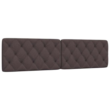Coussin de tête de lit marron foncé 200 cm tissu 