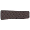 Coussin de tête de lit marron foncé 200 cm tissu 