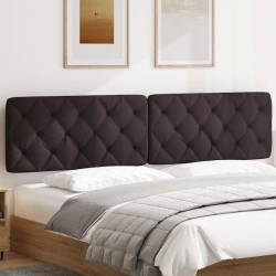 Coussin de tête de lit marron foncé 200 cm tissu 
