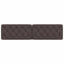 Coussin de tête de lit marron foncé 200 cm tissu 