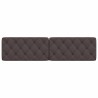 Coussin de tête de lit marron foncé 200 cm tissu 