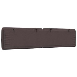 Coussin de tête de lit marron foncé 200 cm tissu 