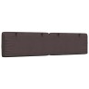 Coussin de tête de lit marron foncé 200 cm tissu 