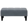 Repose-pied gris foncé 77x55x31 cm velours 