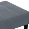 Repose-pied gris foncé 77x55x31 cm velours 