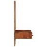 Miroir mural avec tiroirs 60x33x90 cm bois massif d'acacia 