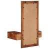 Miroir mural avec tiroirs 60x33x90 cm bois massif d'acacia 