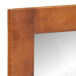 Miroir mural avec tiroirs 60x33x90 cm bois massif d'acacia 