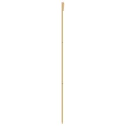 Porte coulissante doré 90x205 cm verre ESG clair et aluminium 