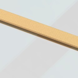 Porte coulissante doré 90x205 cm verre ESG clair et aluminium 