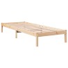 Cadre de lit extra long sans matelas 100x220 cm bois massif pin 