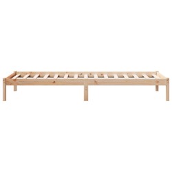 Cadre de lit extra long sans matelas 100x220 cm bois massif pin 