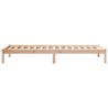 Cadre de lit extra long sans matelas 100x220 cm bois massif pin 