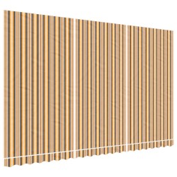 Tissu de remplacement pour auvent rayures multicolores 5x3 m 