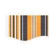 Tissu de remplacement pour auvent rayures multicolores 5x3 m 