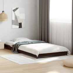 Cadre de lit sans matelas noir 90x200 cm 