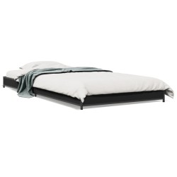 Cadre de lit sans matelas noir 90x200 cm 
