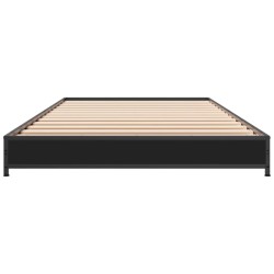 Cadre de lit sans matelas noir 90x200 cm 