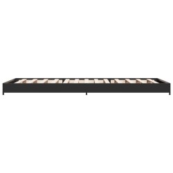 Cadre de lit sans matelas noir 90x200 cm 