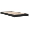 Cadre de lit sans matelas noir 90x200 cm 