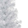 Arbre de Noël artificiel pré-éclairé/boules argenté 180 cm PET 