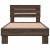 Cadre de lit sans matelas chêne marron 75x190 cm 