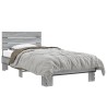 Cadre de lit sans matelas sonoma gris 75x190 cm 