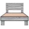Cadre de lit sans matelas sonoma gris 75x190 cm 