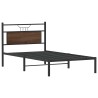 Cadre de lit sans matelas chêne marron 100x190 cm 