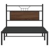 Cadre de lit sans matelas chêne marron 100x190 cm 