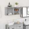 Armoire murale de bain sonoma gris 80x25x40cm bois d'ingénierie 