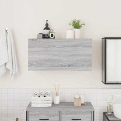Armoire murale de bain sonoma gris 80x25x40cm bois d'ingénierie 