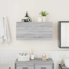 Armoire murale de bain sonoma gris 80x25x40cm bois d'ingénierie 
