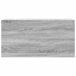 Armoire murale de bain sonoma gris 80x25x40cm bois d'ingénierie 