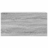 Armoire murale de bain sonoma gris 80x25x40cm bois d'ingénierie 