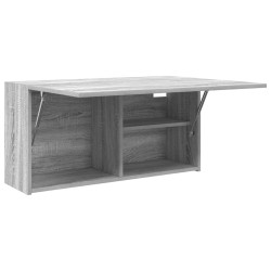 Armoire murale de bain sonoma gris 80x25x40cm bois d'ingénierie 