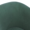 Chaise cabriolet vert foncé velours 