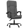Fauteuil de massage inclinable de bureau Gris foncé Tissu 