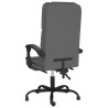 Fauteuil de massage inclinable de bureau Gris foncé Tissu 