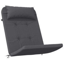Coussins de chaise adirondack lot de 2 anthracite tissu oxford 