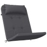 Coussins de chaise adirondack lot de 2 anthracite tissu oxford 