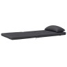 Coussins de chaise adirondack lot de 2 anthracite tissu oxford 