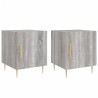 Tables de chevet 2 pcs sonoma gris 40x40x50cm bois d'ingénierie 