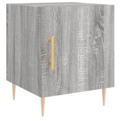 Tables de chevet 2 pcs sonoma gris 40x40x50cm bois d'ingénierie 