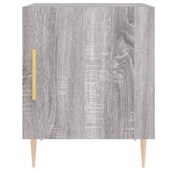 Tables de chevet 2 pcs sonoma gris 40x40x50cm bois d'ingénierie 