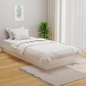 Cadre de lit sans matelas blanc bois massif 100x200 cm 