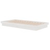 Cadre de lit sans matelas blanc bois massif 100x200 cm 
